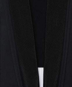 Best deal 👍 Stella McCartney Midnight Blue Wool Contrast Trim Detail Mathilda Blazer L For 👩 Women 👏 -Stella McCartney Shop luxury women stella mccartney used clothes p403027 003