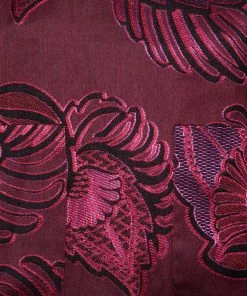 Hot Sale 🛒 Stella McCartney Burgundy Floral Jacquard Wool Hi-Low Hem Top S For 👩 Women 👍 -Stella McCartney Shop luxury women stella mccartney used clothes p406469 002