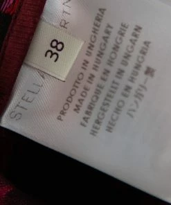 Hot Sale 🛒 Stella McCartney Burgundy Floral Jacquard Wool Hi-Low Hem Top S For 👩 Women 👍 -Stella McCartney Shop luxury women stella mccartney used clothes p406469 008