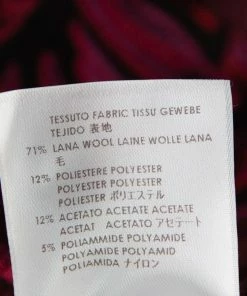 Hot Sale 🛒 Stella McCartney Burgundy Floral Jacquard Wool Hi-Low Hem Top S For 👩 Women 👍 -Stella McCartney Shop luxury women stella mccartney used clothes p406469 009