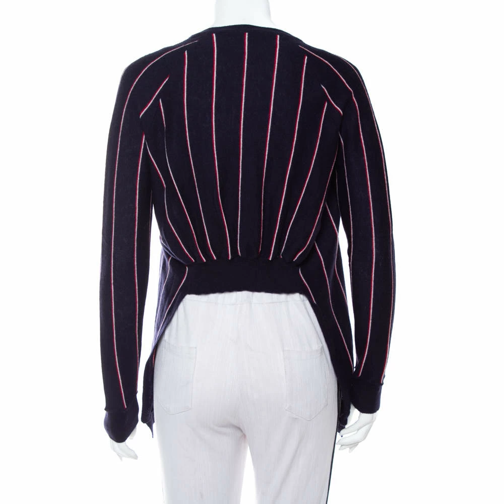 Wholesale ๐งจ Stella McCartney Navy Blue Striped Wool Hi-Low Hem Jumper S For ๐ฉ Women ๐ 5 Wholesale ๐งจ Stella McCartney Navy Blue Striped Wool Hi-Low Hem Jumper S For ๐ฉ Women ๐ - Image 3