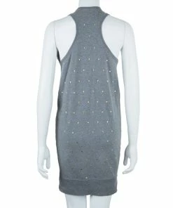 Deals 🧨 Stella McCartney Gray Cotton Sleeveless 👗 Dress XS For 👩 Women 😀 -Stella McCartney Shop luxury women stella mccartney used clothes p41348 0003