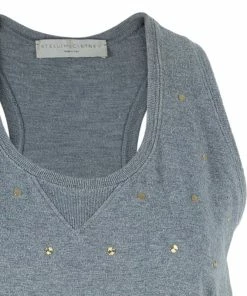 Deals 🧨 Stella McCartney Gray Cotton Sleeveless 👗 Dress XS For 👩 Women 😀 -Stella McCartney Shop luxury women stella mccartney used clothes p41348 0004