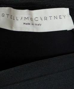 Outlet 🌟 Stella McCartney Black Panel Detail Trousers S For 👩 Women 👍 -Stella McCartney Shop luxury women stella mccartney used clothes p41413 008
