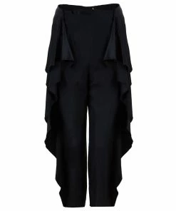 Promo ⭐ Stella McCartney Black Silk Trouser S For 👩 Women 🎉