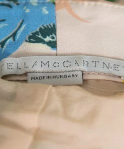 Promo 🌟 Stella McCartney Pastel Pink Printed Silk Palazzo Trousers S For 👩 Women 🔔 -Stella McCartney Shop luxury women stella mccartney used clothes p421634 006