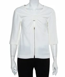 Cheap 🤩 Stella McCartney White Crepe Simone Cady Top XS For 👩 Women 😉