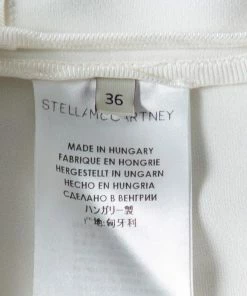Cheap 🤩 Stella McCartney White Crepe Simone Cady Top XS For 👩 Women 😉 -Stella McCartney Shop luxury women stella mccartney used clothes p424762 005