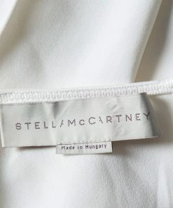 Cheap 🤩 Stella McCartney White Crepe Simone Cady Top XS For 👩 Women 😉 -Stella McCartney Shop luxury women stella mccartney used clothes p424762 008