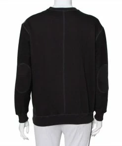 Deals 😉 Stella McCartney Black Cotton Knit Paisley Jacquard Patch Detail Sweatshirt S For 👩 Women 😉 -Stella McCartney Shop luxury women stella mccartney used clothes p425673 003