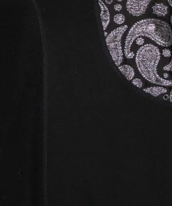 Deals 😉 Stella McCartney Black Cotton Knit Paisley Jacquard Patch Detail Sweatshirt S For 👩 Women 😉 -Stella McCartney Shop luxury women stella mccartney used clothes p425673 008