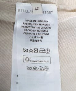 Outlet 🧨 Stella McCartney Gold & White Paisley Jacquard Faux Wrap Detail Mini 👗 Skirt S For 👩 Women 👏 -Stella McCartney Shop luxury women stella mccartney used clothes p427096 007