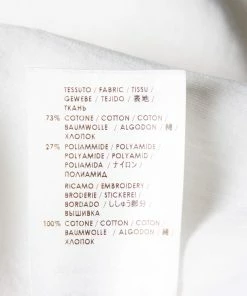 Best Sale 👍 Stella McCartney White Cotton Rose Crochet Applique Top M For 👩 Women 😉 -Stella McCartney Shop luxury women stella mccartney used clothes p431905 003