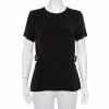 Hot Sale 🥰 Stella McCartney Black Crepe Side Buckle Detail Top L For 👩 Women ⭐ -Stella McCartney Shop luxury women stella mccartney used clothes p431976 004