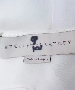 Outlet ⭐ Stella McCartney Monochrome Floral Printed Silk Asymmetric Hem Detail Top M For 👩 Women 🤩 -Stella McCartney Shop luxury women stella mccartney used clothes p433663 006