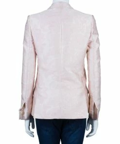 Hot Sale 🌟 Stella McCartney Pink Brocade Blazer S For 👩 Women ⌛ -Stella McCartney Shop luxury women stella mccartney used clothes p43872 003