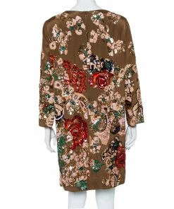 Best reviews of 😍 Stella McCartney Brown Sequin Embellished Silk Shift 👗 Dress M For 👩 Women 🧨 -Stella McCartney Shop luxury women stella mccartney used clothes p441303 001