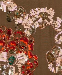 Best reviews of 😍 Stella McCartney Brown Sequin Embellished Silk Shift 👗 Dress M For 👩 Women 🧨 -Stella McCartney Shop luxury women stella mccartney used clothes p441303 006