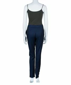 Flash Sale ❤️ Stella McCartney Blue Tapered Trousers M For 👩 Women ⭐ -Stella McCartney Shop luxury women stella mccartney used clothes p44135 0003