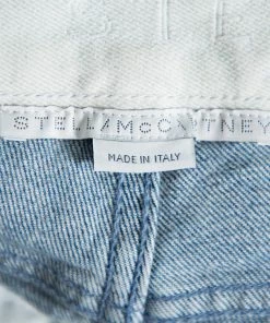 Best deal 🧨 Stella McCartney Blue Denim Palm Embroidered Flared 👖 Jeans M For 👩 Women ⌛ -Stella McCartney Shop luxury women stella mccartney used clothes p449607 006