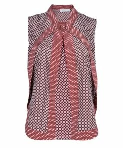 Hot Sale ❤️ Stella McCartney Red Dotted Sleeveless Jacket S For 👩 Women 🎉