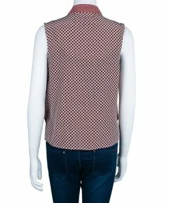 Hot Sale ❤️ Stella McCartney Red Dotted Sleeveless Jacket S For 👩 Women 🎉 -Stella McCartney Shop luxury women stella mccartney used clothes p44975 003