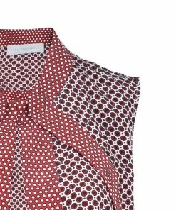 Hot Sale ❤️ Stella McCartney Red Dotted Sleeveless Jacket S For 👩 Women 🎉 -Stella McCartney Shop luxury women stella mccartney used clothes p44975 004