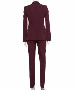 Best Sale 🤩 Stella McCartney Burgundy Wool Iris Suit S For 👩 Women 🎉 -Stella McCartney Shop luxury women stella mccartney used clothes p450600 007