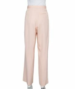 Buy 🎁 Stella McCartney Pink Wool Flared Leg Trousers S For 👩 Women ⭐ -Stella McCartney Shop luxury women stella mccartney used clothes p450678 002