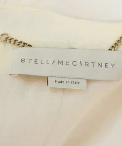 Hot Sale 🔥 Stella McCartney Cream Wool Sleeveless Button Front Blazer 🧥 Coat M For 👩 Women ✨ -Stella McCartney Shop luxury women stella mccartney used clothes p450683 003