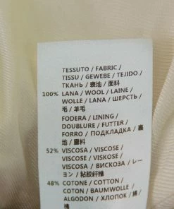 Hot Sale 🔥 Stella McCartney Cream Wool Sleeveless Button Front Blazer 🧥 Coat M For 👩 Women ✨ -Stella McCartney Shop luxury women stella mccartney used clothes p450683 005