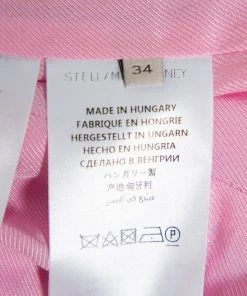 Promo 😀 Stella McCartney Pink Wool Double Breasted Blazer S For 👩 Women 🔥 -Stella McCartney Shop luxury women stella mccartney used clothes p450685 004