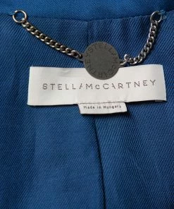 Budget 😉 Stella McCartney Blue Wool Contrast Collar Trim Blazer & Tapered Leg Trousers S For 👩 Women ✔️ -Stella McCartney Shop luxury women stella mccartney used clothes p450690 003