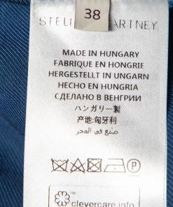 Budget 😉 Stella McCartney Blue Wool Contrast Collar Trim Blazer & Tapered Leg Trousers S For 👩 Women ✔️ -Stella McCartney Shop luxury women stella mccartney used clothes p450690 004