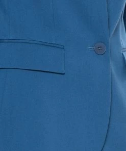 Budget 😉 Stella McCartney Blue Wool Contrast Collar Trim Blazer & Tapered Leg Trousers S For 👩 Women ✔️ -Stella McCartney Shop luxury women stella mccartney used clothes p450690 008