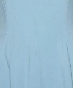 Coupon 😉 Stella McCartney Powder Blue Crepe Paneled Midi 👗 Dress S For 👩 Women ⌛ -Stella McCartney Shop luxury women stella mccartney used clothes p452164 002