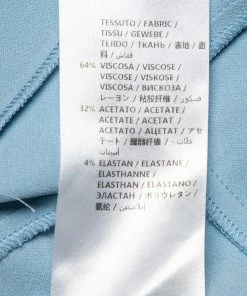 Coupon 😉 Stella McCartney Powder Blue Crepe Paneled Midi 👗 Dress S For 👩 Women ⌛ -Stella McCartney Shop luxury women stella mccartney used clothes p452164 007