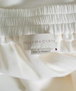 Hot Sale ⭐ Stella McCartney White Crepe Julia Joggers S For 👩 Women 🤩 -Stella McCartney Shop luxury women stella mccartney used clothes p452174 004