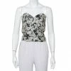 Promo 👍 Stella McCartney Monochrome Jacquard Bustier Top M For 👩 Women ⭐