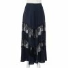 Flash Sale 😉 Stella McCartney Midnight Blue Silk & Lace Paneled Maxi 👗 Skirt S For 👩 Women 🔥 -Stella McCartney Shop luxury women stella mccartney used clothes p453539 005
