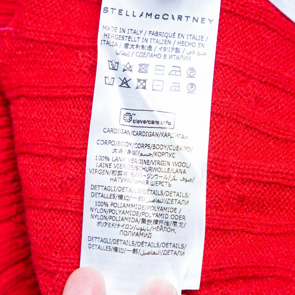 Best Sale โค๏ธ Stella McCartney Red Wool & Lace Paneled Button Front Cardigan S For ๐ฉ Women โจ 9 Best Sale โค๏ธ Stella McCartney Red Wool & Lace Paneled Button Front Cardigan S For ๐ฉ Women โจ - Image 7