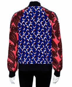 Top 10 👍 Stella McCartney Multicolor Printed Silk Zip Front Bomber Jacket S For 👩 Women 👏 -Stella McCartney Shop luxury women stella mccartney used clothes p459108 007