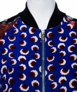 Top 10 👍 Stella McCartney Multicolor Printed Silk Zip Front Bomber Jacket S For 👩 Women 👏 -Stella McCartney Shop luxury women stella mccartney used clothes p459108 009