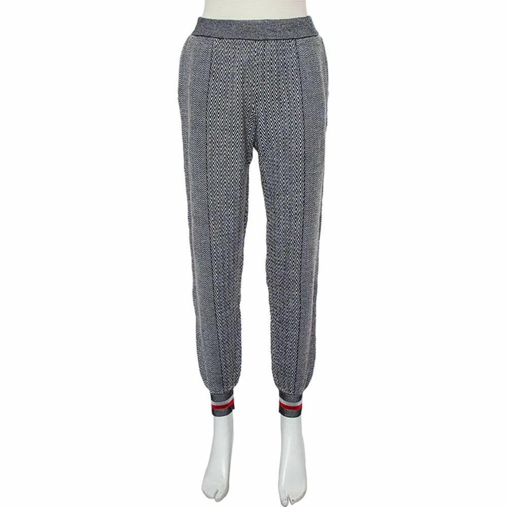 Hot Sale โ Stella McCartney Monochrome Zig Zag Patterned Wool & Silk Joggers XS For ๐ฉ Women ๐คฉ 3 Hot Sale โ Stella McCartney Monochrome Zig Zag Patterned Wool & Silk Joggers XS For ๐ฉ Women ๐คฉ