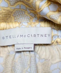 Best deal 🥰 Stella McCartney Yellow Floral Printed Silk Tapered Pants S For 👩 Women 🎉 -Stella McCartney Shop luxury women stella mccartney used clothes p461485 002