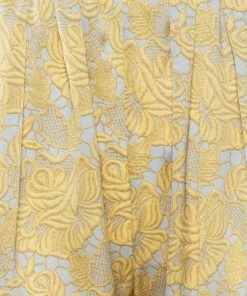 Best deal 🥰 Stella McCartney Yellow Floral Printed Silk Tapered Pants S For 👩 Women 🎉 -Stella McCartney Shop luxury women stella mccartney used clothes p461485 004