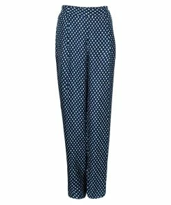 Deals 👏 Stella McCartney Printed Wide Leg Silk Trousers M For 👩 Women 🧨