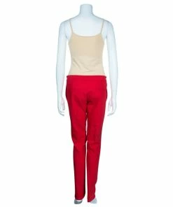 Flash Sale 🛒 Stella McCartney Red Tailored Trousers M For 👩 Women 🥰 -Stella McCartney Shop luxury women stella mccartney used clothes p46755 0003
