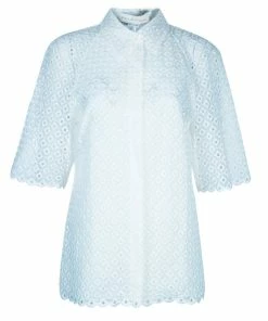 Top 10 👍 Stella McCartney White Cut Out Embroidered Top M For 👩 Women ⌛