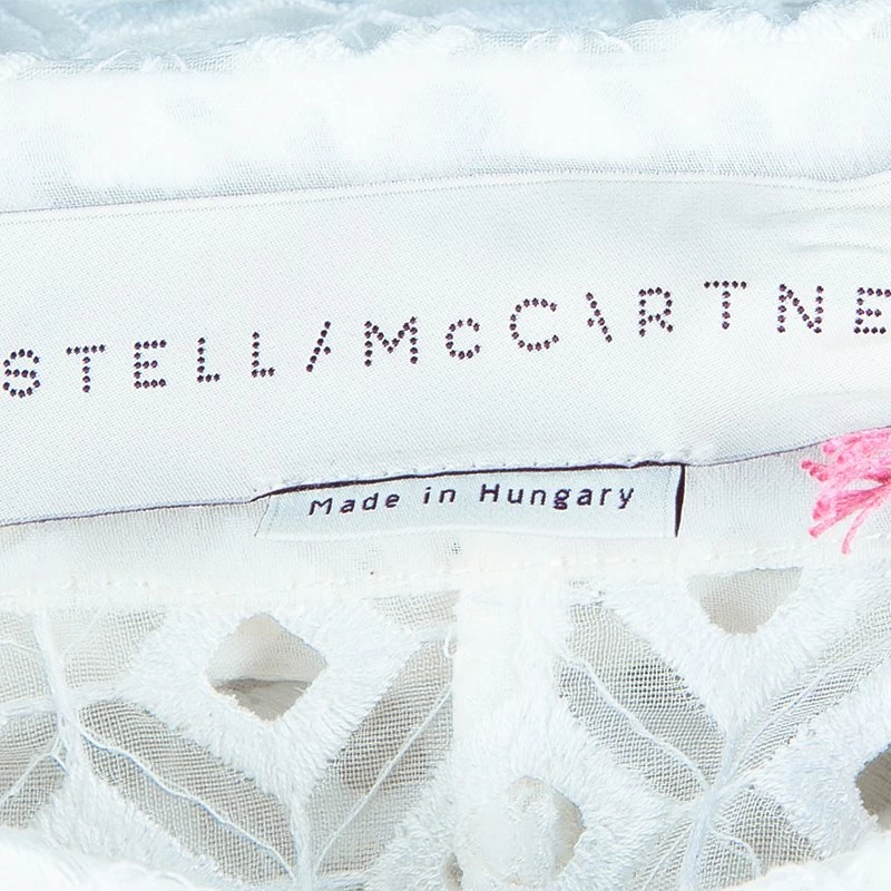 Top 10 ๐ Stella McCartney White Cut Out Embroidered Top M For ๐ฉ Women โ 10 Top 10 ๐ Stella McCartney White Cut Out Embroidered Top M For ๐ฉ Women โ - Image 8